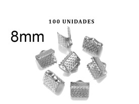 Pirañas de Metal Color Niquel 8mm